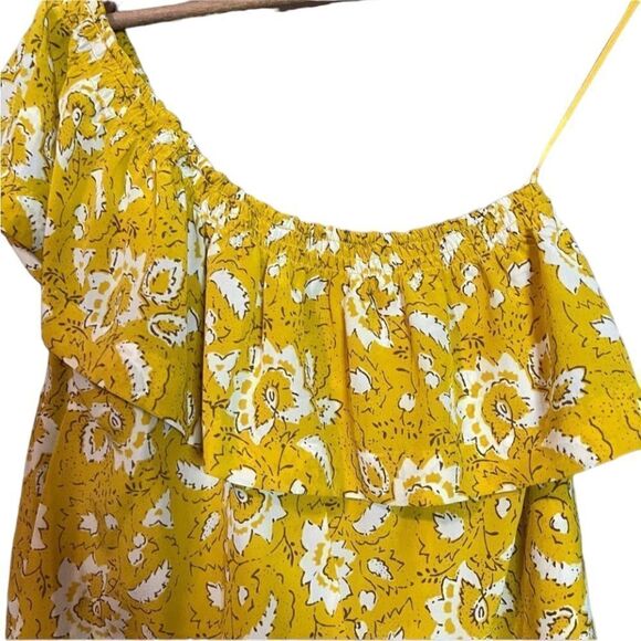 Madewell 100% silk off the shoulder floral shirt - Picture 5 of 15